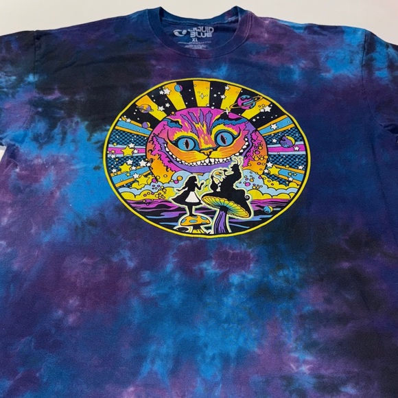 Liquid Blue Other - Liquid Blue Alice in Wonderland Vibrant Tie-Dye‎ Graphic Tee
